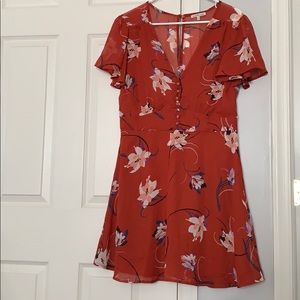 Floral V-Neck Dress